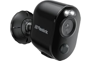 Reolink 4K 8MP Videocamera Sorveglianza Esterno WiFi 2,4/5GHz, Telecamera Wi-Fi Esterno Senza Fili Batteria Solare, Rilevamento Smart, Visione Notturna a Colori, Funziona Alexa, Argus 3 Ultra(Nero)