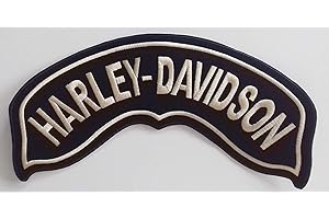 SUMA SHOP - Toppa Patch Grande Rocker Harley Davidson Oro Per Chapter E Hog Color Oro. Cm 30x10