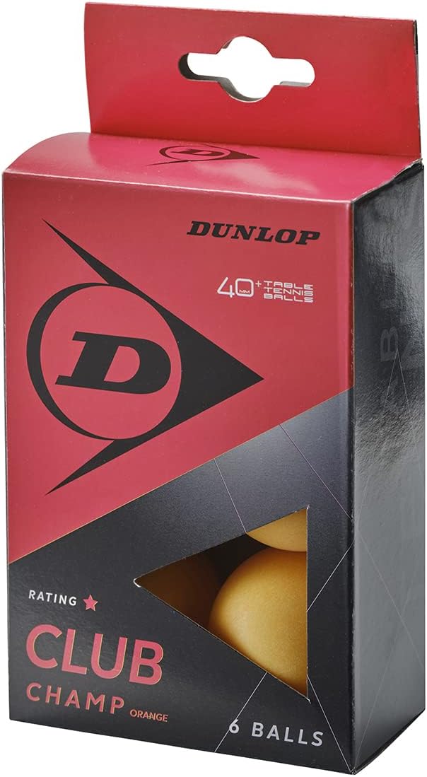 Dunlop Club Champ 6 - Pelota de Tenis de Mesa Unisex para Adultos, Talla única