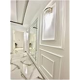 DEKORATİF BOYANABİLİR POLİ&Uuml;RETAN DUVAR &Ccedil;ITASI- (2'Lİ KORİDOR &Ccedil;ER&Ccedil;EVESİ -4 CM VE 2.5 CM -DUVAR S&Uuml;S&Uuml;) turkuaz