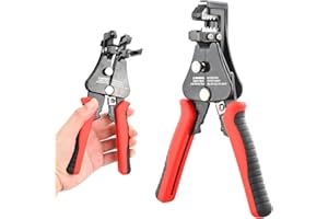 FANGEHONG Pince a Denuder, Pince Coupante, Pince à Dénuder de Câble 3-en-1, Pince à Dénuder Automatique, Pince a Sertir pour Dénuder et Couper, Cables Electriques