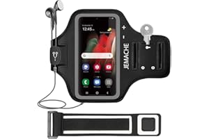 Galaxy S24 Ultra, S23 Ultra, S22 Ultra Sportarmband, JEMACHE Gym Laufen Übung Workouts Armband für Samsung Galaxy S24/S23/S22/S21/S20 Ultra (5G) (Schwarz)