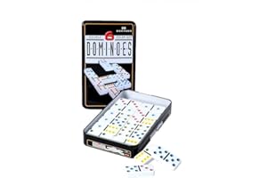 Engelhart- Tolles Domino Spiel In Einer Metalldose - Kinder und Erwachsene Taktik Spiel - Trend Brettspiel (Doppel 6)
