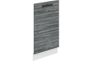 Belini Frontblende für Geschirrspüler PZ. Frontblende Geschirrspüler 45 cm Breite. Frontplatte für Spülmaschine mit Griff, Glamour Wood