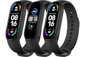 superpow Cinturino per Xiaomi Mi Band 6 / Xiaomi Mi Band 5, Cinturini di Ricambio per Mi Band 6/Mi Band 5, Braccialetto Mi Band 6/ Mi Band 5 - Impermeabile/Traspirante/Regolabile