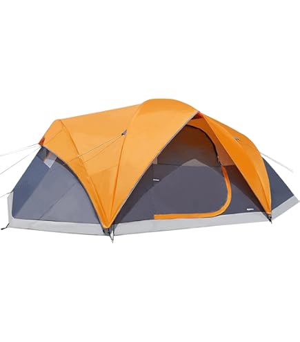 Coleman Olympic Canvas Tent 10×8 Coleman Fastpitch Instant Cabin 8 Person Polyester Tent| 60-Second