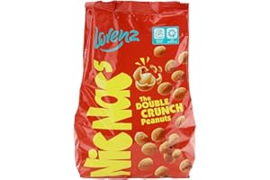 Lorenz Snack-World Rohscheiben, NicNac's Original Double Crunch, Arachidi Tostate con Guscio Piccante, Snack Salato, Croccante e Gustoso, Ideale per Aperitivi, Formato Convenienza, Confezione da 800g