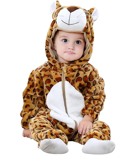 Doladola Unisex Kids & Peuters Kostuum Outfit Baby Jongens Meisjes Flanel Animal Hooded Rompertjes Jumpsuit(gele haai, 18-24 maanden