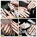 Azure Beauty Professional Gel Nail Polish LED Lamp Kit, Including 4 Pcs 12ml Colour Gel, Top & Base Coat 12ml, 24W Nail Lamp, 24 x Glitter Powder and Manicure Tools Set
