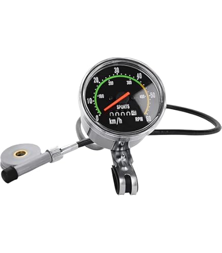 Compteur De Vitesse Mécanique VOANZO – Alliage Alu, Style Old School – Pour Vélos 26/27.5/28/29 Pouces – Odomètre, Chronomètre