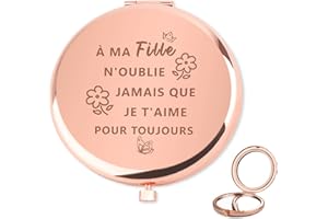 Bluckincle Cadeau Ado Fille,Cadeau Fille 10 Ans,Miroir Cadeau Fille 8 5 6 7 9 10 11 12 Ans Cadeau Anniversaire Enfants Invites,Miroir de Poche Cadeaux d'anniversaire de Graduation pour Fille