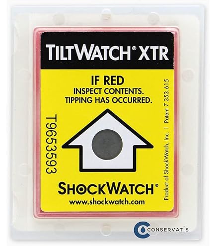 Indicateurs D'impact ShockWatch 2 SpotSee 25G Jaunes - Pack De 100, Sérialisés, Pour Expédition