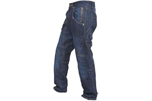 NEWFACELOOK pantalon denim bleu les armures des hommes moto moto de motards jeans de pantalon renforcés avec doublure de protection en aramide