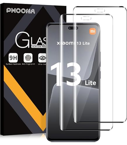 Pellicola In Vetro Temperato Curvo 9D Per Xiaomi 13 Lite – Copertura Totale + Kit Pulizia