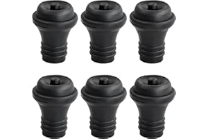 volumoon 6 Piezas Tapones Vino, Sellador de Botellas, Cierre al Vacío para Vino, Tapones para Bomba de Vacío, Tapón de Silicona Vino, Conservador de Vino, Tapón Reutilizable Botella