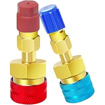 Adaptateur En T à Raccord Rapide 1/4 SAE – Pour Valves R22, R12, R134 – Laiton, Filetage Femelle/mâle