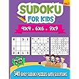 Independently published Sudoku For Kids Ages 6-12: 340 Easy Sudoku Puzzles For Kids And Beginners 4x4, 6x6 and 9x9, With Solutions