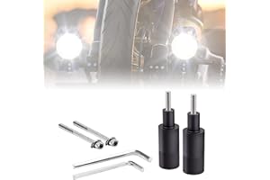 Ygmylandbb Motorcycle Auxiliary Light Mount Brackets, Mudguard Fog Light Bracket, Fits for 6mm 8mm Hole,Spotlight Mounting Holder, 2PCS