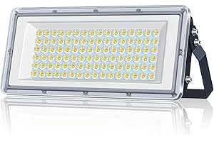 YIQIBRO Faretto LED da Esterno 100W, IP67 Impermeabile Faro LED Esterno, 10000LM Bianco Freddo Applique da Esterno, Luce LED Esterno Per Terrazza, Giardino, Garage, Fabbrica, Stadio, Piazza