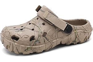 SECHRITE Men's Clogs Athletic Sports Outdoor Sandals Water Beach Shoes Slippers Sandals Lightweight Comfortable Breathable with Adjustable Back Strap - River Edge