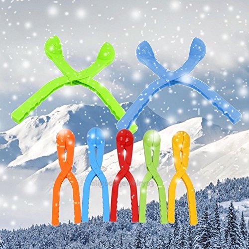 2 Pcs Winter Snow Ball Maker Sand Mold Tool Kids Toy Lightweight Compact Snowball Fight Outdoor Sport Tool Toy Sport (Small)