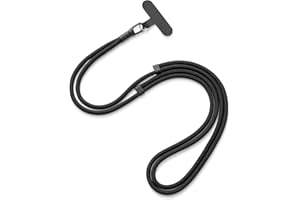 AOKSUNOVA Handykette Schwarz Universal Phone Lanyard Handy Umhängeband Verstellbar Handyband zum Umhängen