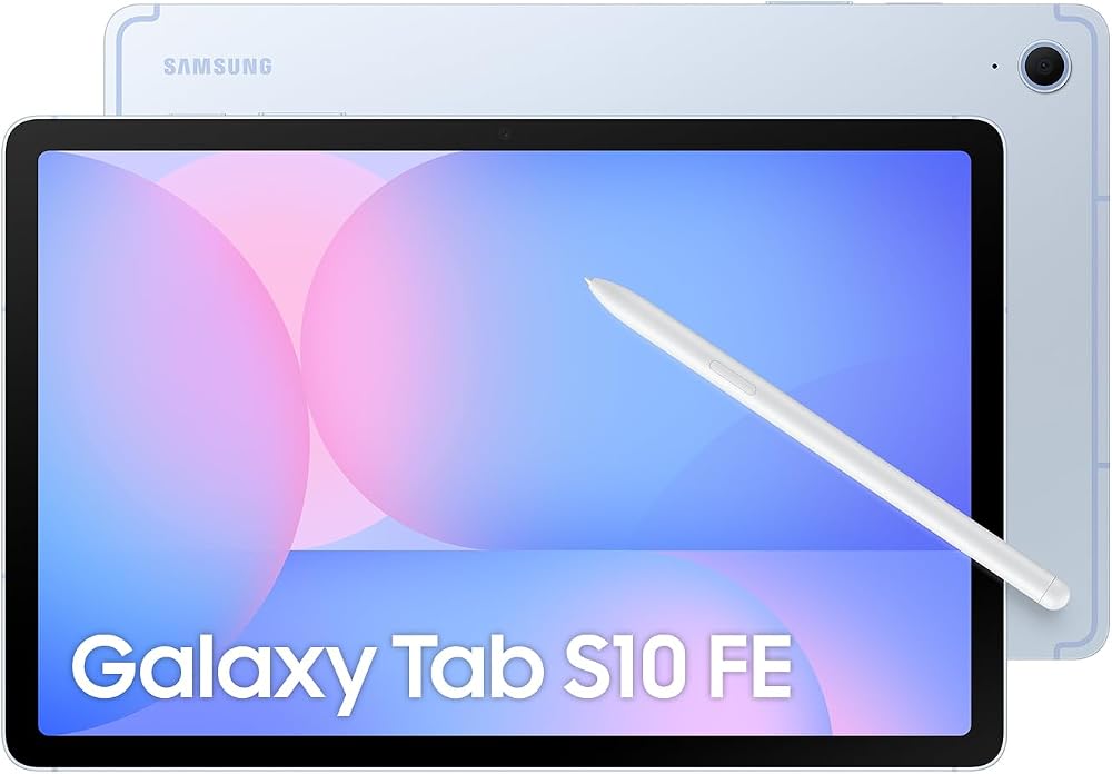 Samsung Galaxy Tab S10 FE, Wi-Fi Android Tablet, 8GB RAM, 128GB Depolama, 10.9 İnç, 90Hz Ekran, S Pen Dahil, IP68, 8000mAh Batarya, Mavi (Samsung Türkiye Garantili)