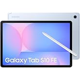 Samsung Galaxy Tab S10 FE، جهاز لوحي يعمل بنظام Android مزود بشبكة Wi-Fi، وذاكرة وصول عشوائي سعتها 8 جيجابايت، ومساحة تخزين 128 جيجابايت، وشاشة مقاس 10.9 بوصة، وتردد 90 هرتز، وقلم S Pen متضمن، وبروتوكول IP68، وبطارية 8000 مللي أمبير في الساعة