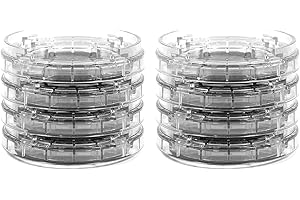 ZERONE floor bed risers slipstick cb658 stack-its 1 inch adjustable bed risers/furniture risers set floor bed risers floor bed risers Plastic Multislot Furniture Leg Skid Resistance Pad Risers 8 Pcs/set Mult