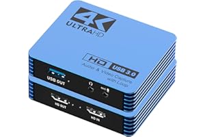 GUERMOK Video Capture Card for Switch, USB3.0 HDMI to USBC Capture Card, 4K30 or 1080P60 Capture Devices for Gaming Live Streaming Video Recorder, for Windows Mac OS System OBS Zoom PS4/5 Xbox1