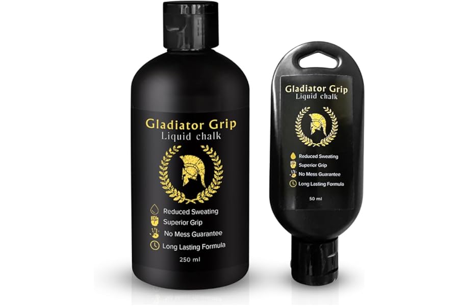 Liquid Chalk for Superior Grip and Sweat-Free Hands for Weightlifting, Rock Climbing Chalk, Gymnastics, Bouldering, Pole Dancing, CrossFit, and Bodybuilding Gym Chalk