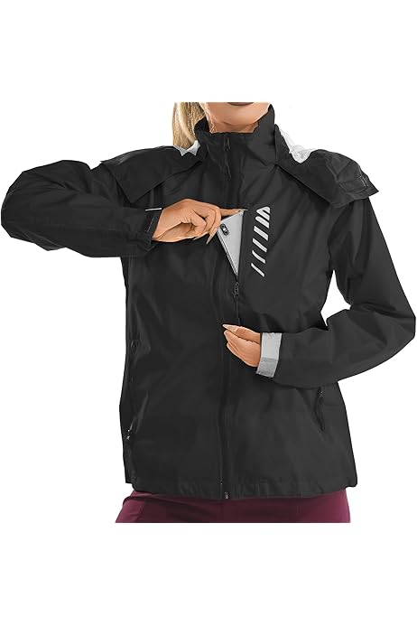 Wasserdichte Jacke FitsT4 Damen Fahrradjacke Radfahren Laufen