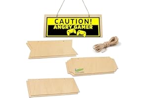 CROCOWOOD 6 UND Letrero Colgante de Madera sin Terminar con Cuerda - 25x10cm Cartel de Madera Tablero Madera - Placa de Madera Decorativa para Pirograbado - Decorativa de Madera Rodajas