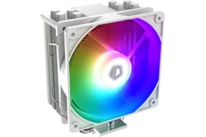ID-COOLING SE-214-XT ARGB WHITE CPU Cooler 4 Heatpipes CPU Air Cooler Addressable RGB Light Sync with Motherboard(5V 3-PIN Connector) CPU Fan for Intel/AMD, LGA 1700 Compatible