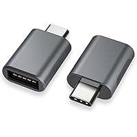 nonda USB-C-zu-USB-Adapter(2er-Pack),USB-C-zu-USB 3.0-Adapter,USB-Typ-C-zu-USB,Thunderbolt 3-auf-USB-Adapter mit Buchse…