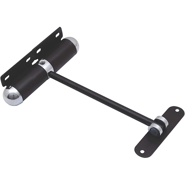 Heavy Duty All-in-One Door Closer, Matte Black Finish - Adjustable