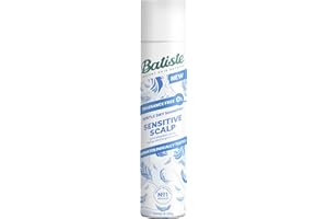 Batiste Sensitive Scalp Fragance Free Dry Shampoo, Dermatologically Tested, Kind to Scalp, No Rinse Shampoo Hair Spray, Gentle Lightweight Formula for Refreshed Hair, 200ml