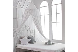 ETOPARS Bed Canopy for Round Dome Mosquito Net Hanging Curtain Indoor Outdoor Play Reading Tent Bedroom Decoration