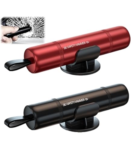 3-in-1 Auto Noodhamer met Gordelsnijder, Ruitenbreker en 2.4A USB-Lader - Essentiële