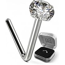 Chirurgisch Stalen Neusbone Zirkonia Trinity Clear – AllOver
