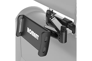 Homeet Supporto Poggiatesta per Tablet, Estensibile Supporto Tablet Poggiatesta Auto per Sedile Posteriore con Rotazione a 360 Gradi per 4,4~11 Pollici iPad/Samsung Tab/Kindle/Nintendo Switch/Altri