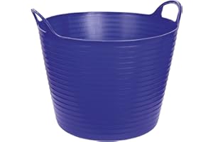 Seau FlexBag Kerbl (Poids : 680 g, Contenance : 28 l, bleu, deux poignées, polyvalent, robuste) 32353