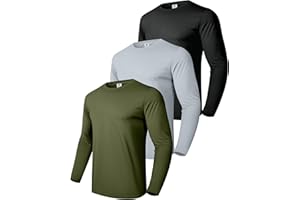 Boyzn Herren 3 or 4 Pack Baumwolle T-Shirts, Kurzarm/Langarm Rundhals Sport T-Shirts, Baumwolle Gym Workout Laufshirts für Männer