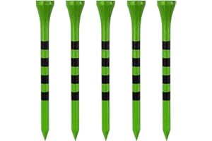 Zivisk Lot de 100 Tees de Golf en Bois de Bambou de Blanc, Rouge, Bleu, Couleur Naturelle, Noir, Rose