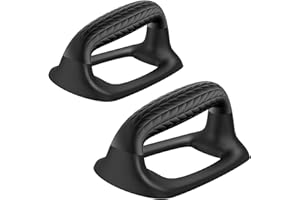 SELEWARE Push Up Bars Pushup Stands Handstand Bars, Soft Rubber Handle Provide Comfy Grip, Fit for Calisthenics, Fitness, Floor strength training, Support 500 lbs Black