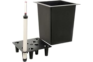 ‎VIVANNO VIVANNO Blumenkübeleinsatz aus Kunststoff mit Bewässerungsset - 39x39x32 cm - schwarz