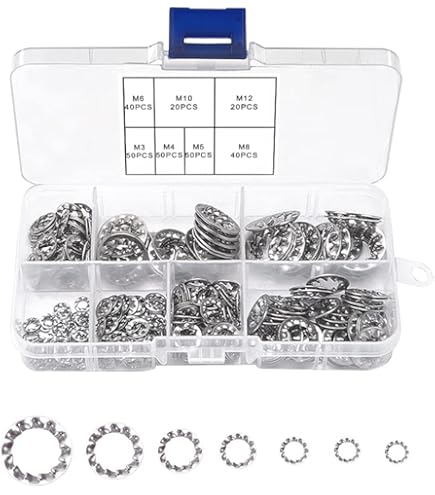 BGS 74414 | Assortiment De Goujons De Verrouillage/rondelles De Serrage | M3 - M12 | 340 Pièces