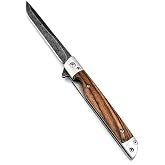 CAMPING POCKET KNIFE LEATHER SHEATHED STAINLESS STEEL