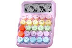 PSSOPP Calculatrice, Calculatrice électronique Colorée, Résistante aux éclaboussures, Exquise pour le Bureau pour la Salle de Classe (Lilas Violet)