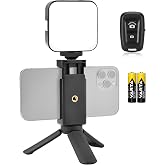 Mini Tripod, Telefon Tutucu, Kumanda ve Puluz PU529B 64 Led Light 5 watt Işık Masa&uuml;st&uuml; Vlog Canlı Yayın, Selfie vb.